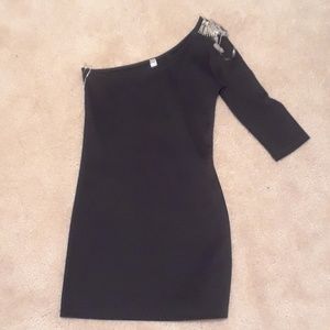 Sexy mini black dress